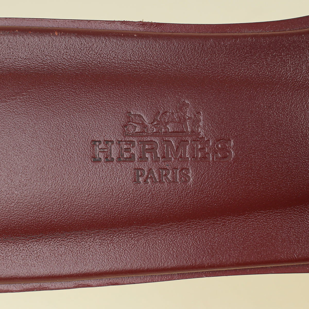 Hermes Rouge H Oran Sandal 36