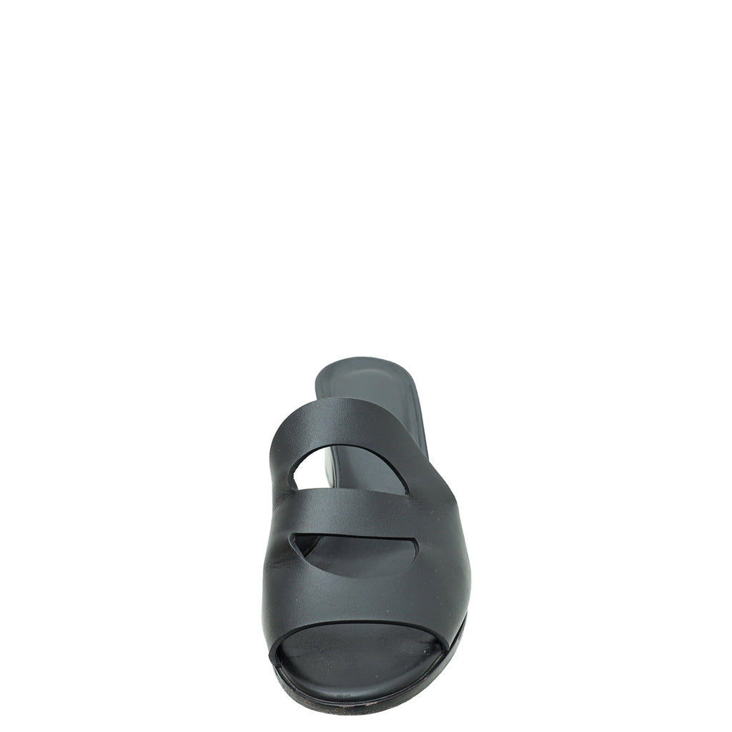 Hermes Noir Mona Sandal 36
