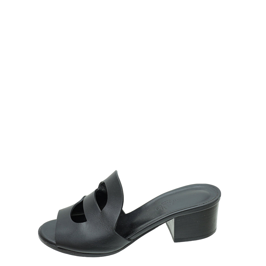 Hermes Noir Mona Sandal 36