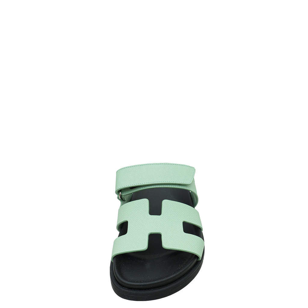 Hermes Vert Jade Chypre Sandals 36
