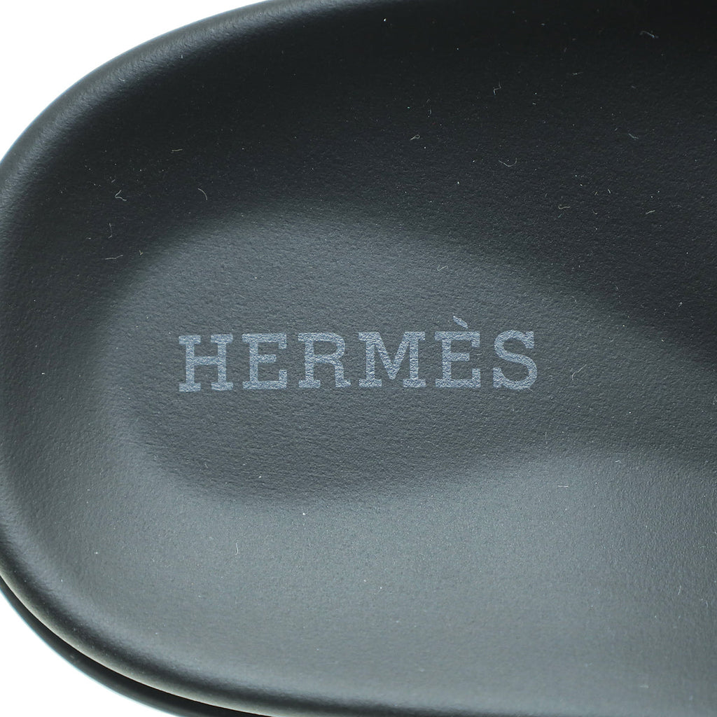 Hermes Vert Green Suede Chypre Sandals 36.5