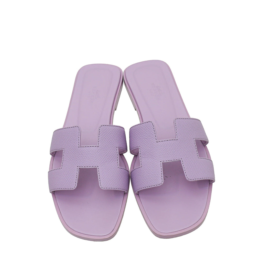 Hermes Amethyst Oran Sandal 37.5