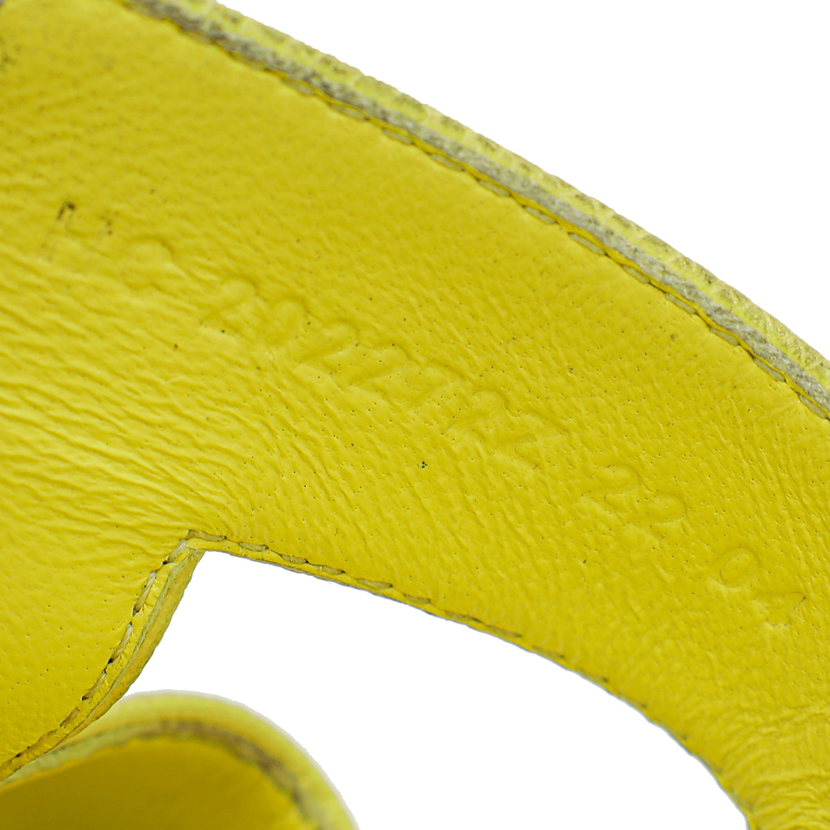 Hermes Lime Oran Sandal 37.5