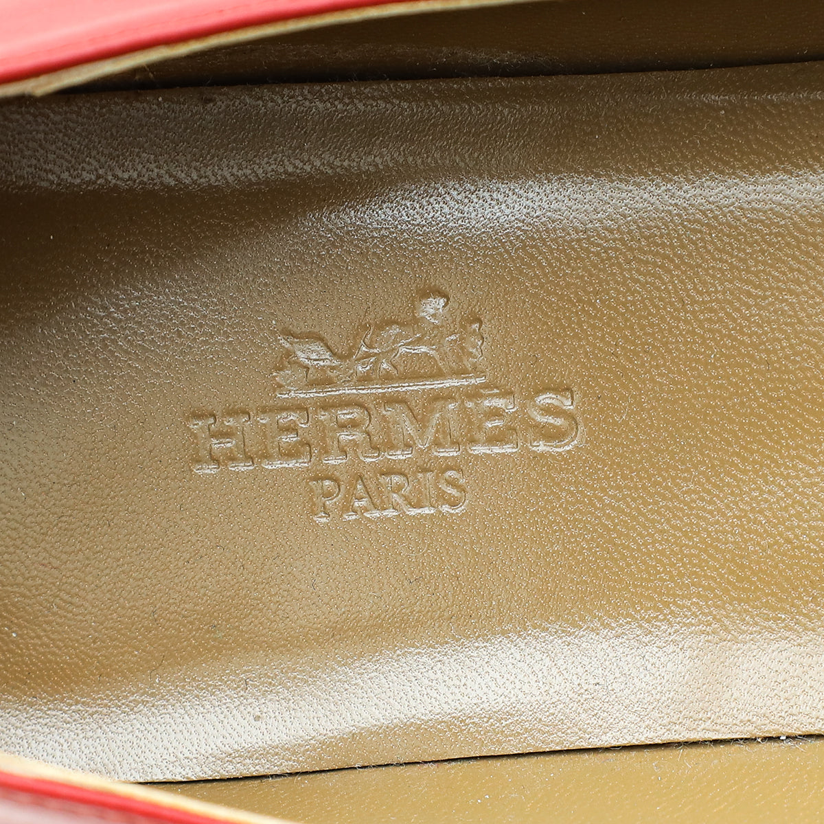Hermes Dark Rouge Pegase  Kelly Flat Ballerina 37.5