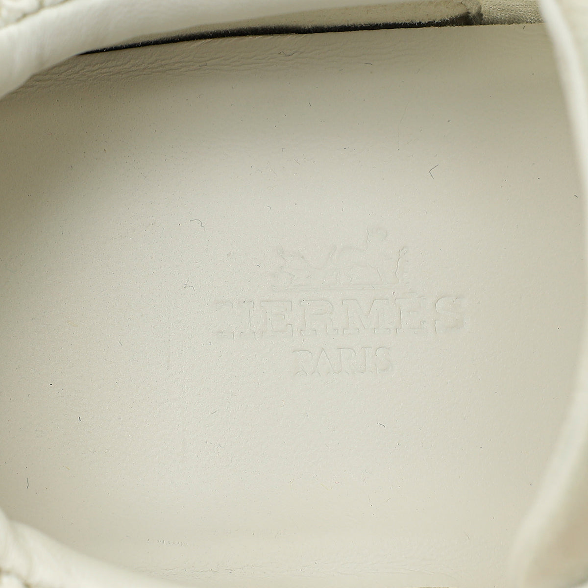 Hermes White Mesh Bouncing Sneakers 37.5