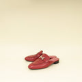 Hermes Rose De Venise Trocadero Mules 37.5