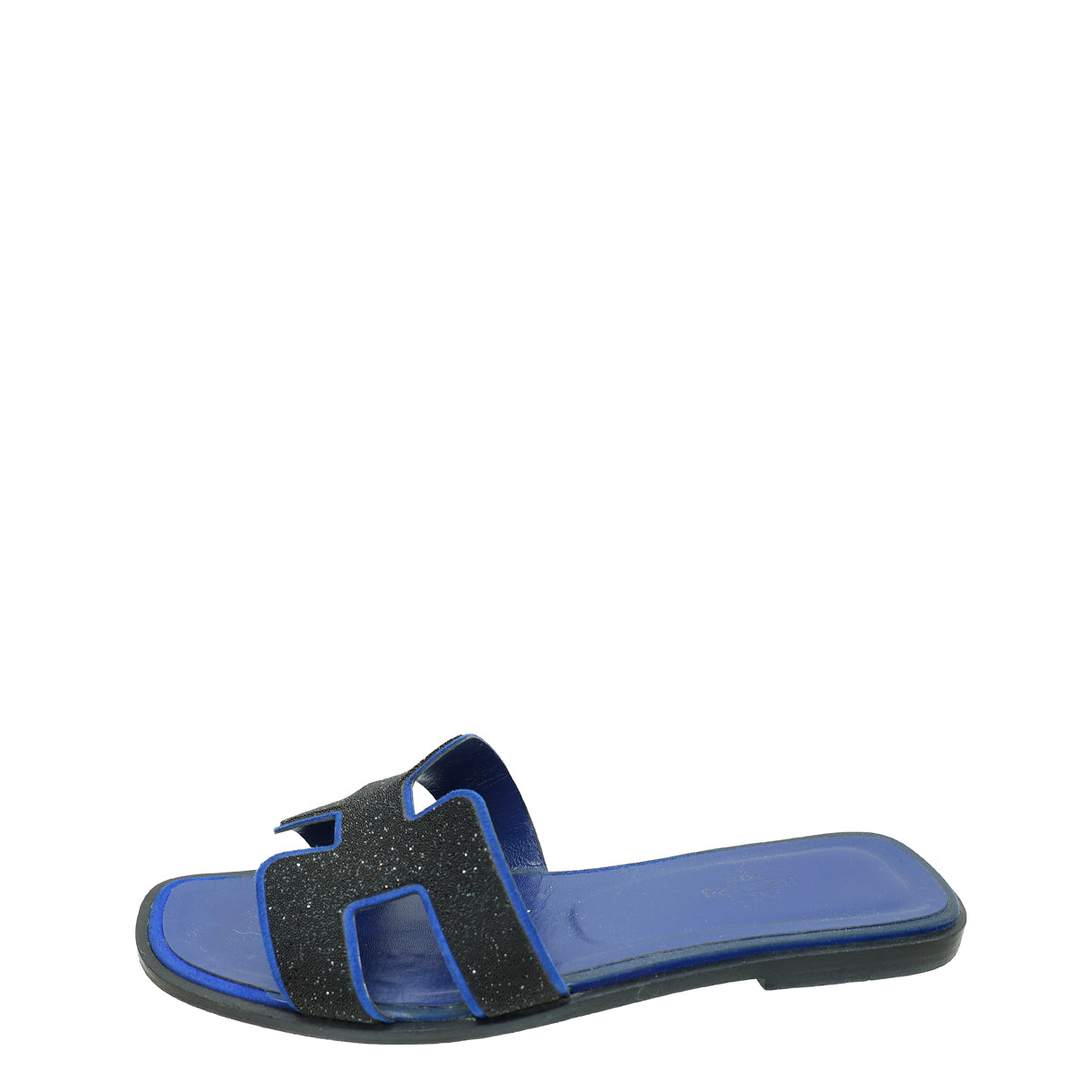 Hermes Bicolor Oran Crystal Beads Embellished Sandal 37.5