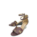Hermes Bordeaux Legend Sandal 37.5