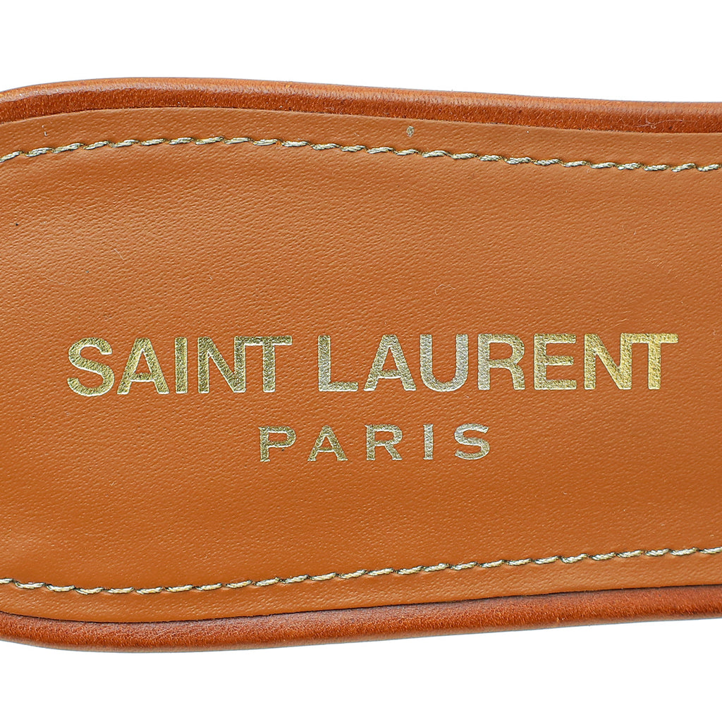 YSL Amber Tribute Flat Sandal 37.5