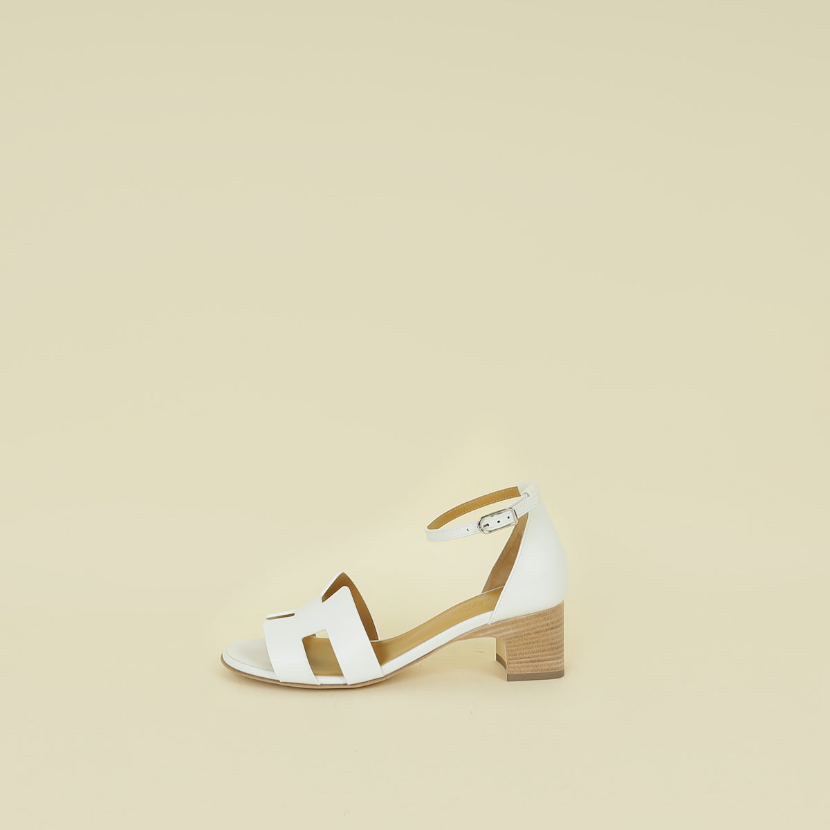 Hermes Blanc Encens 50 Sandal 37.5