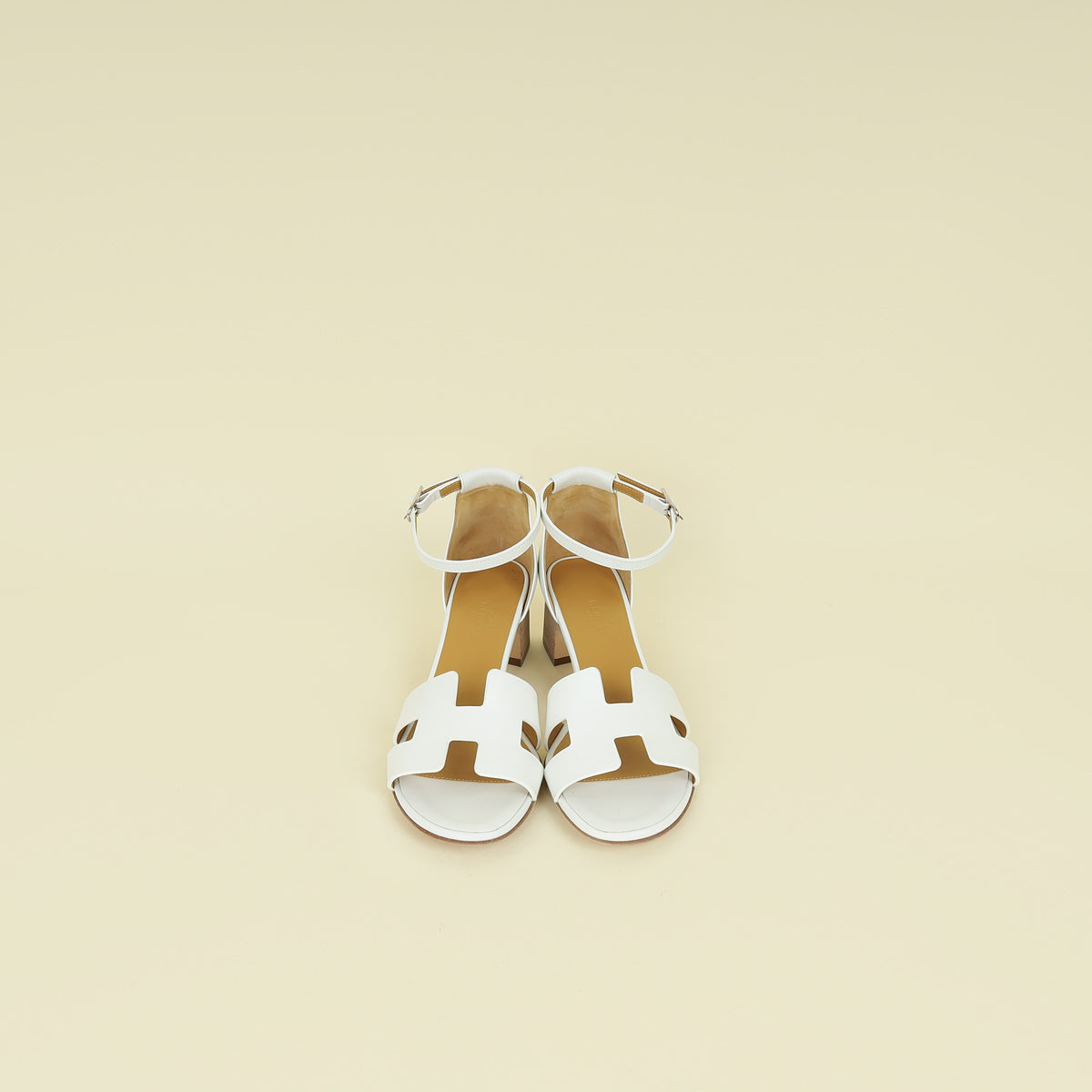 Hermes Blanc Encens 50 Sandal 37.5