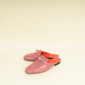 Hermes Rose Aphrodite OZ Mules 37.5