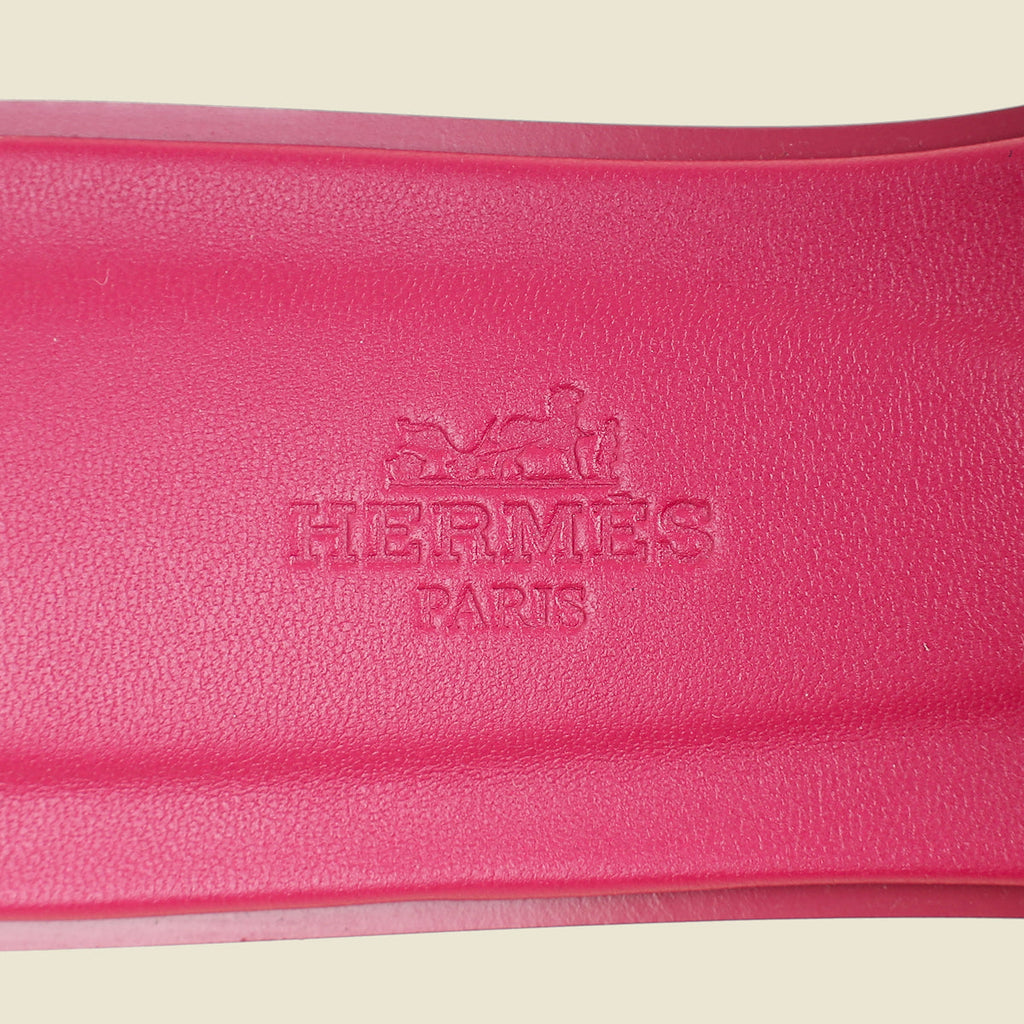 Hermes Rose Bougainvillier Oran Sandal 37.5