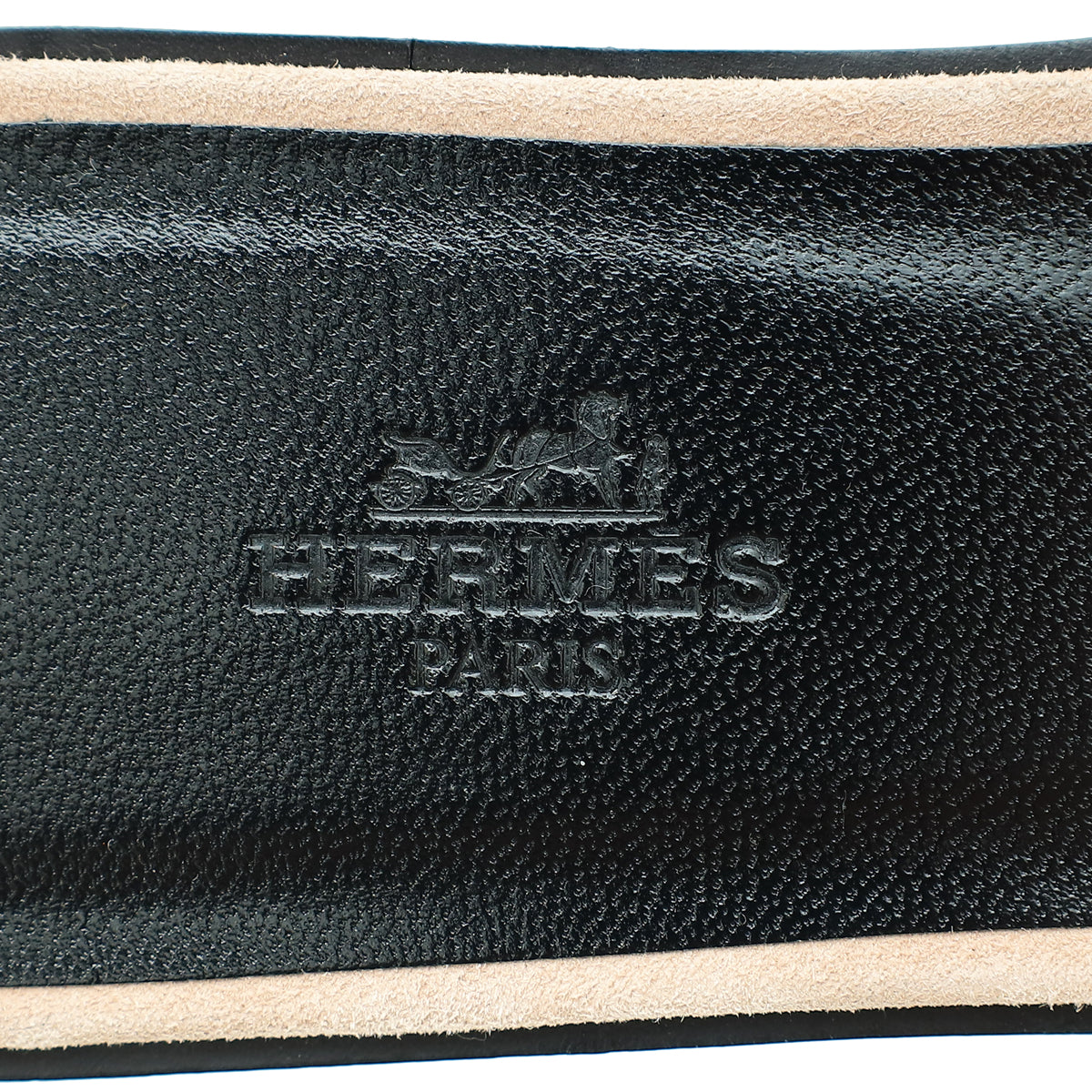 Hermes Beige Pink Oran Rhinestone Embellished Sandal 37.5