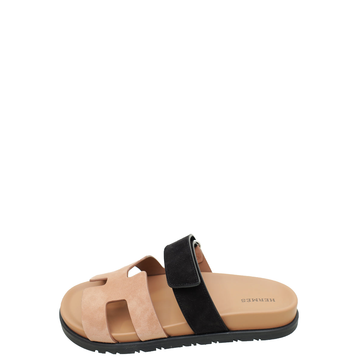 Hermes Bicolor Suede Chypre Sandal 37.5