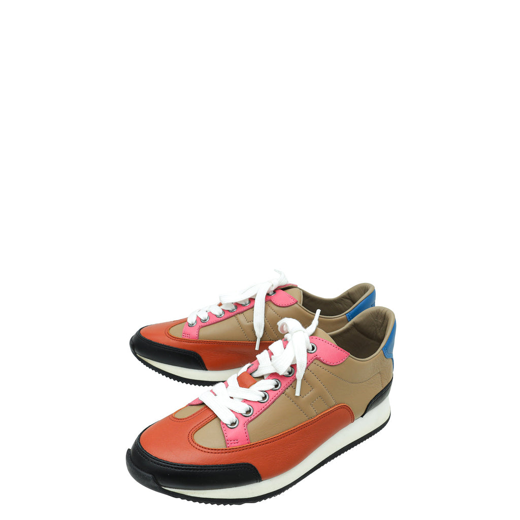 Hermes Multicolor Trial Low Top Sneakers 37