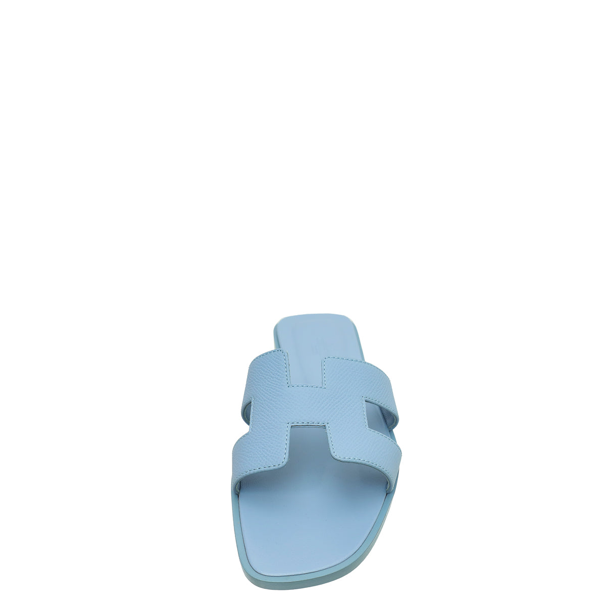 Hermes Bleu Faience Oran Sandal 37