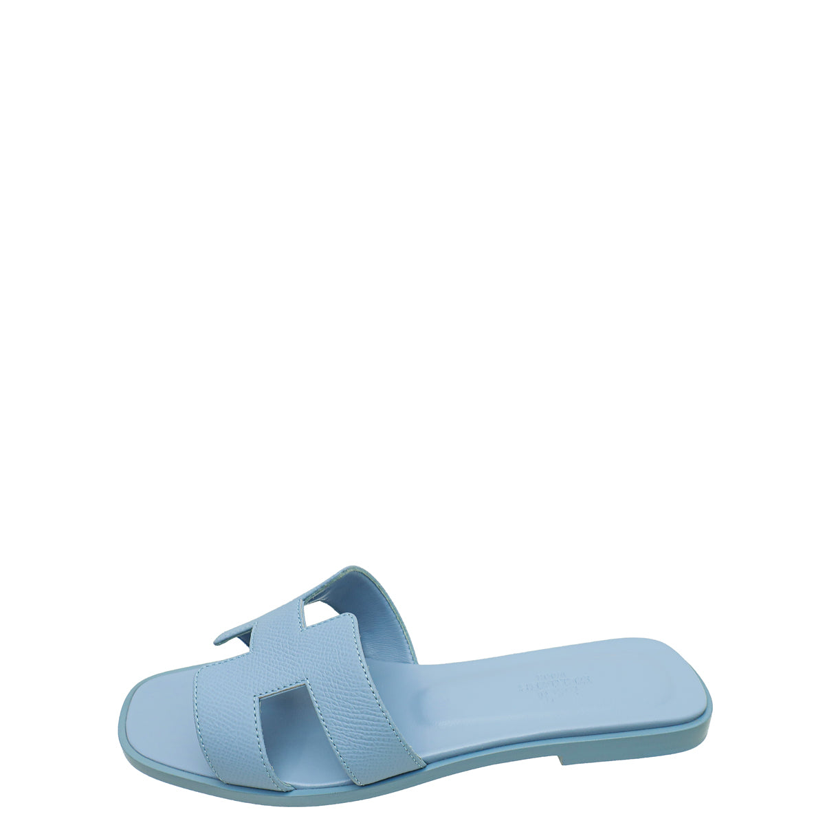Hermes Bleu Faience Oran Sandal 37