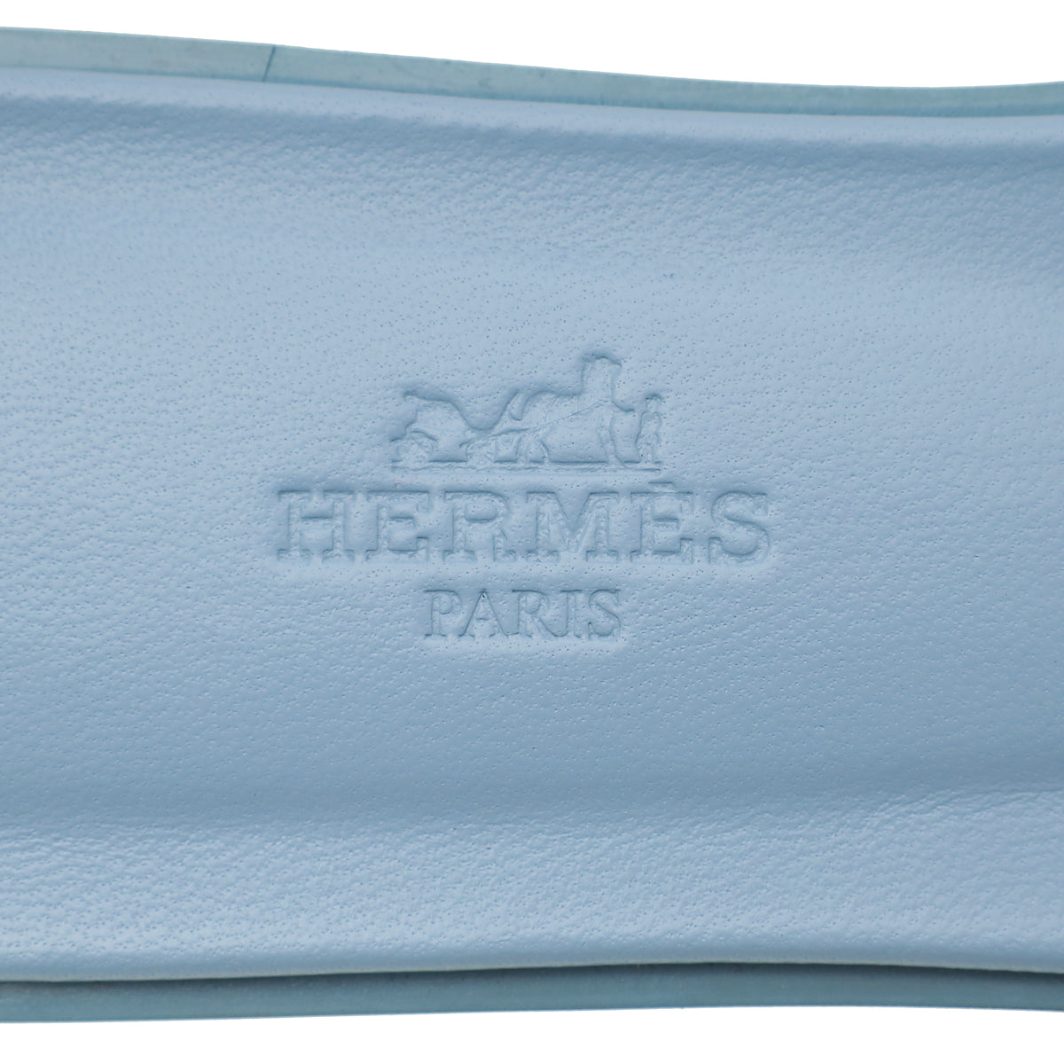 Hermes Bleu Faience Oran Sandal 37