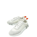 Hermes Bicolor Graphic Mesh & Suede Bouncing Sneaker 37