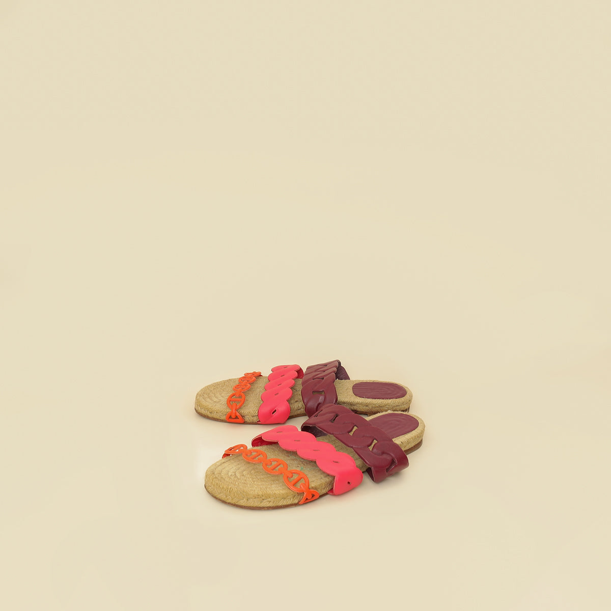 Hermes Multicolor Gwen Espadrille Sandal 37