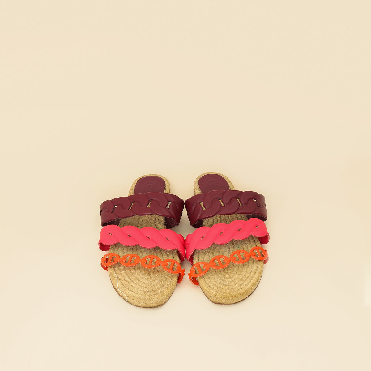 Hermes Multicolor Gwen Espadrille Sandal 37