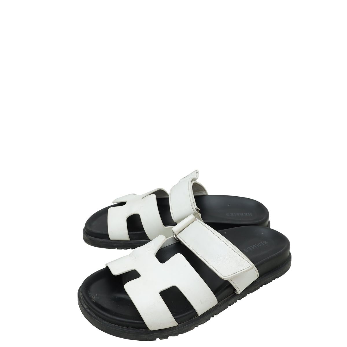 Hermes Blanc Chypre Sandal 37