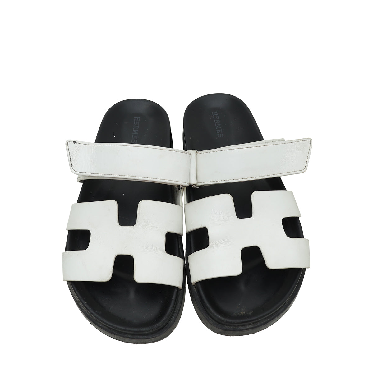 Hermes Blanc Chypre Sandal 37