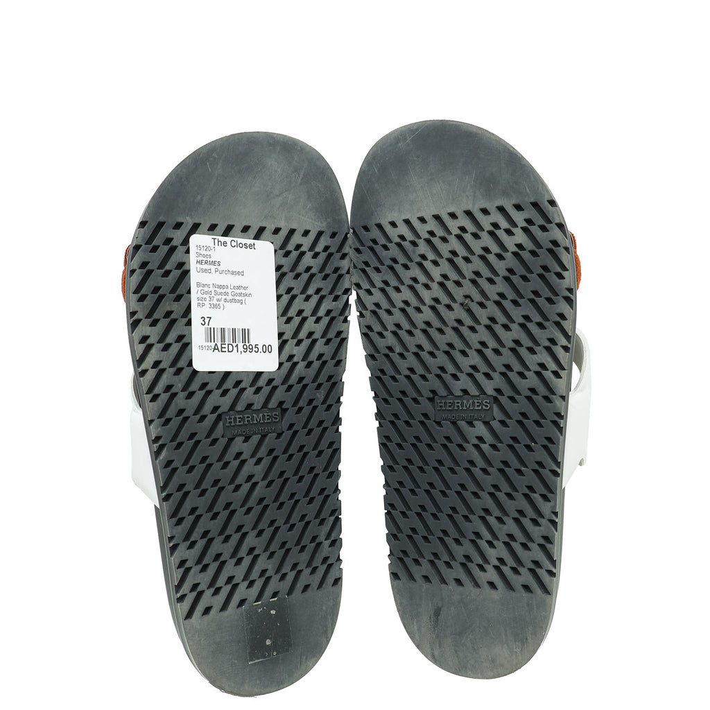 Hermes Bicolor Extra Sandal 37