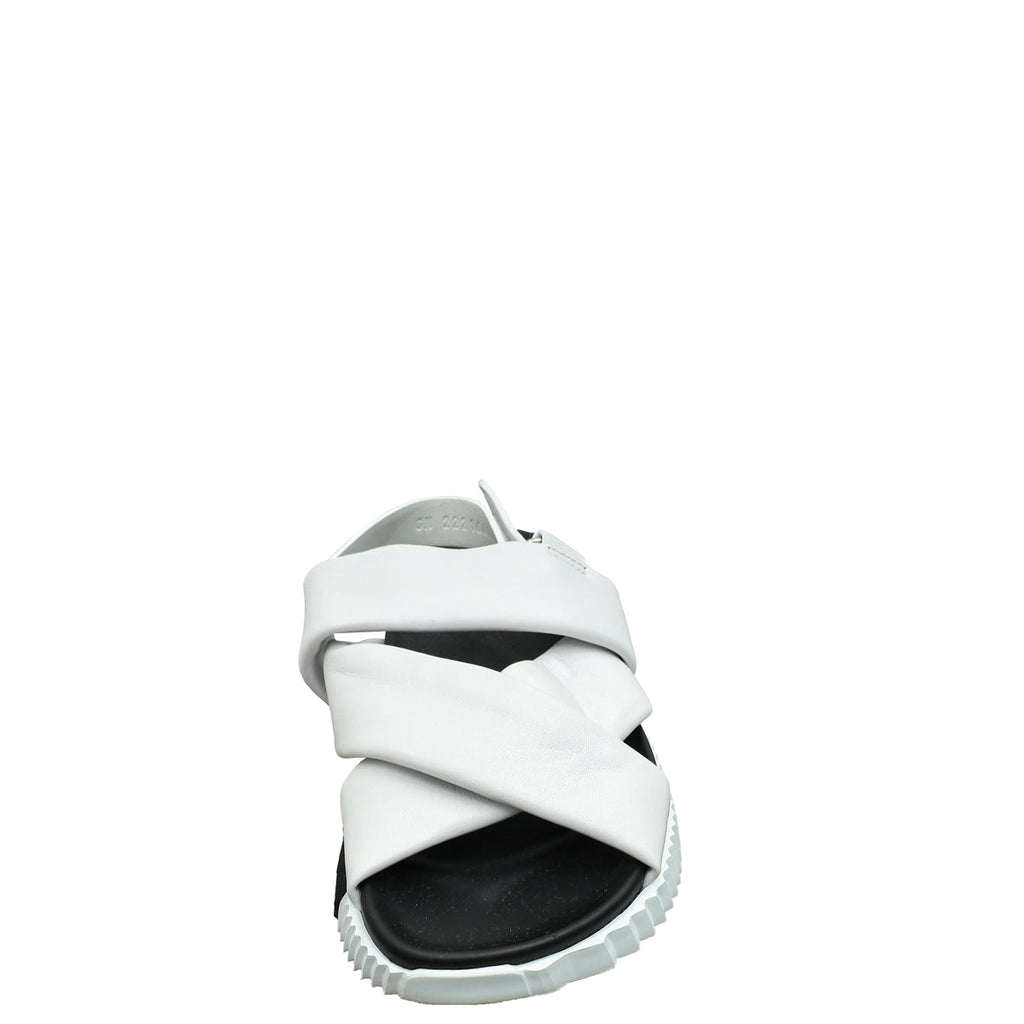 Hermes Blanc Electric Sandal 37