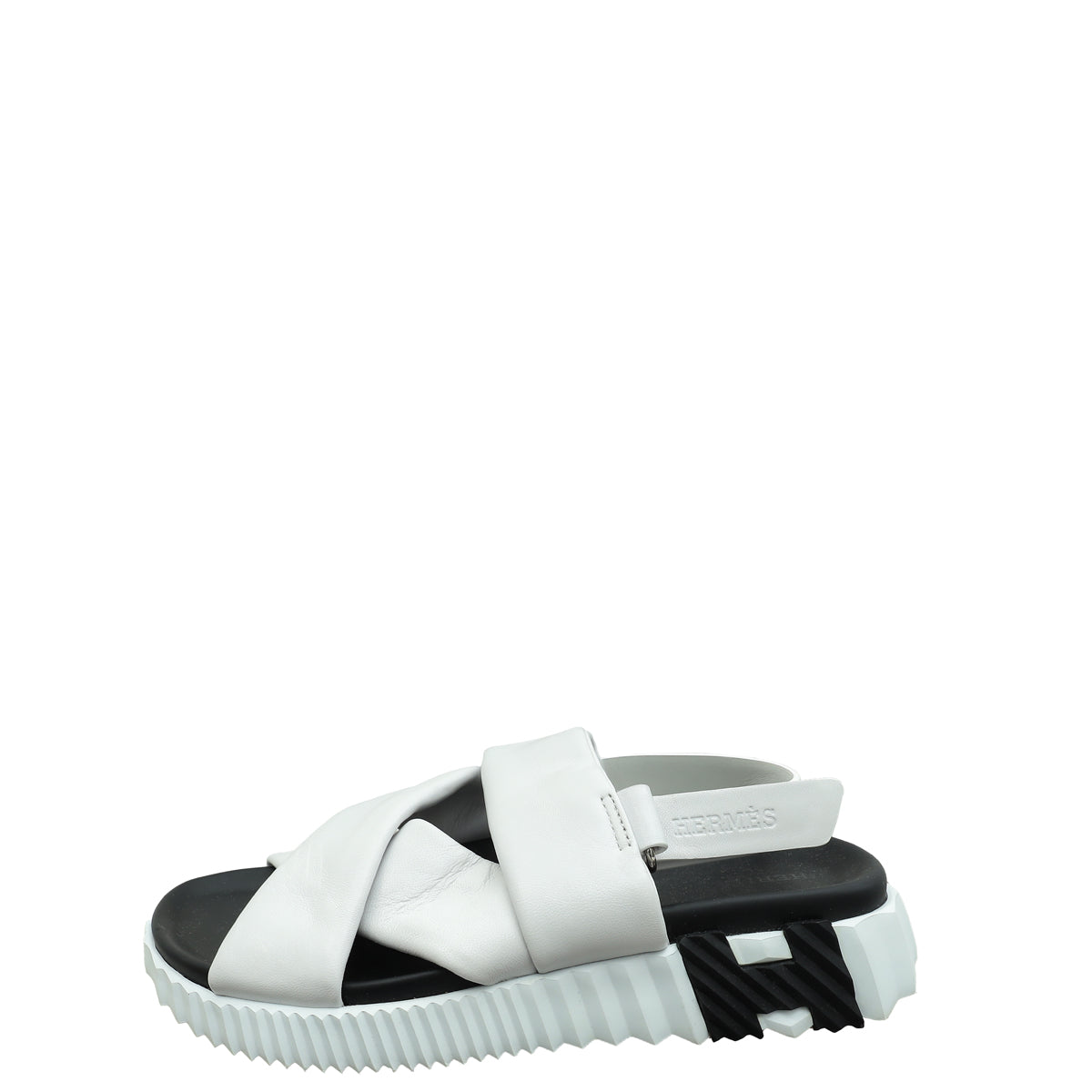 Hermes Blanc Electric Sandal 37