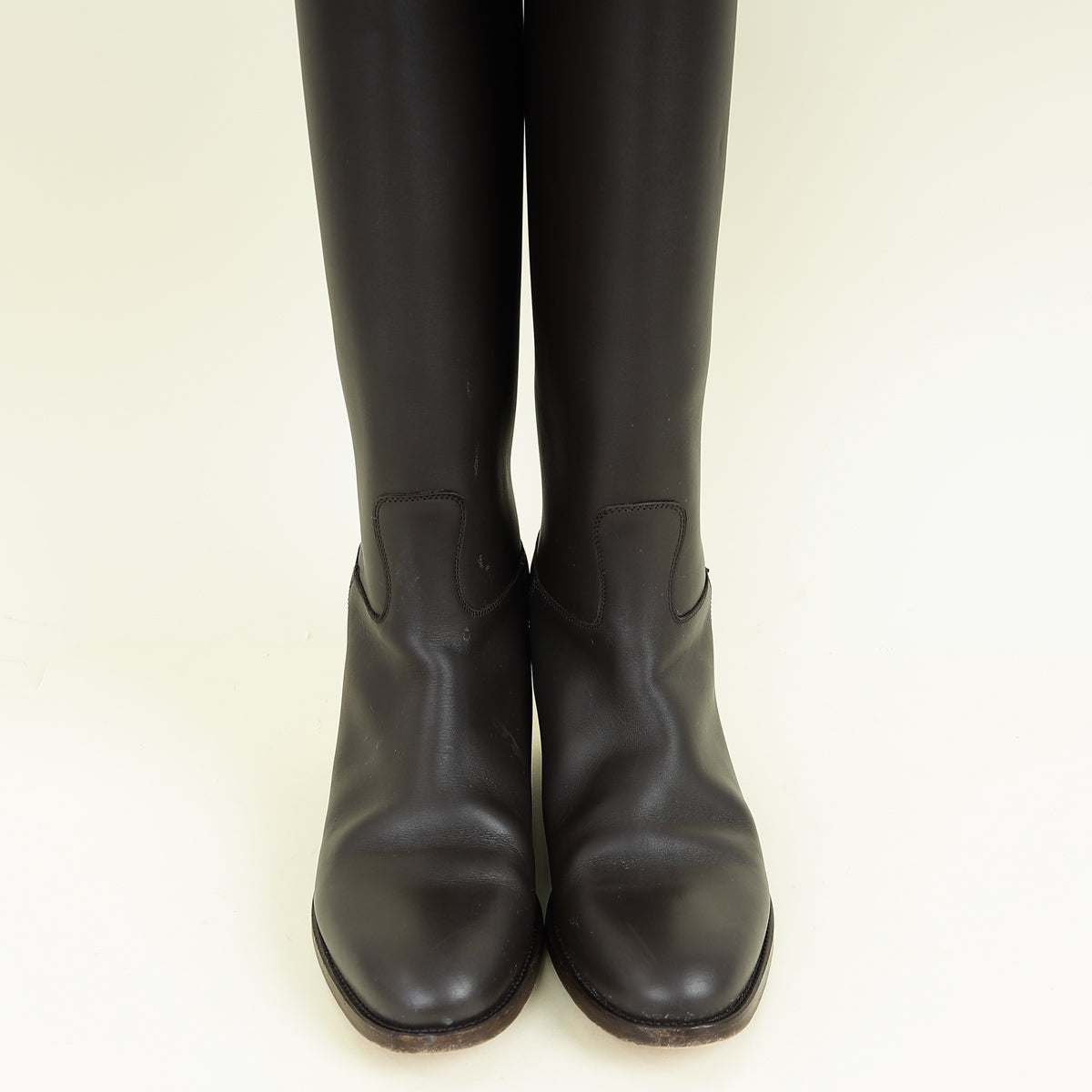 Hermes Chocolate Jumping Boot 37