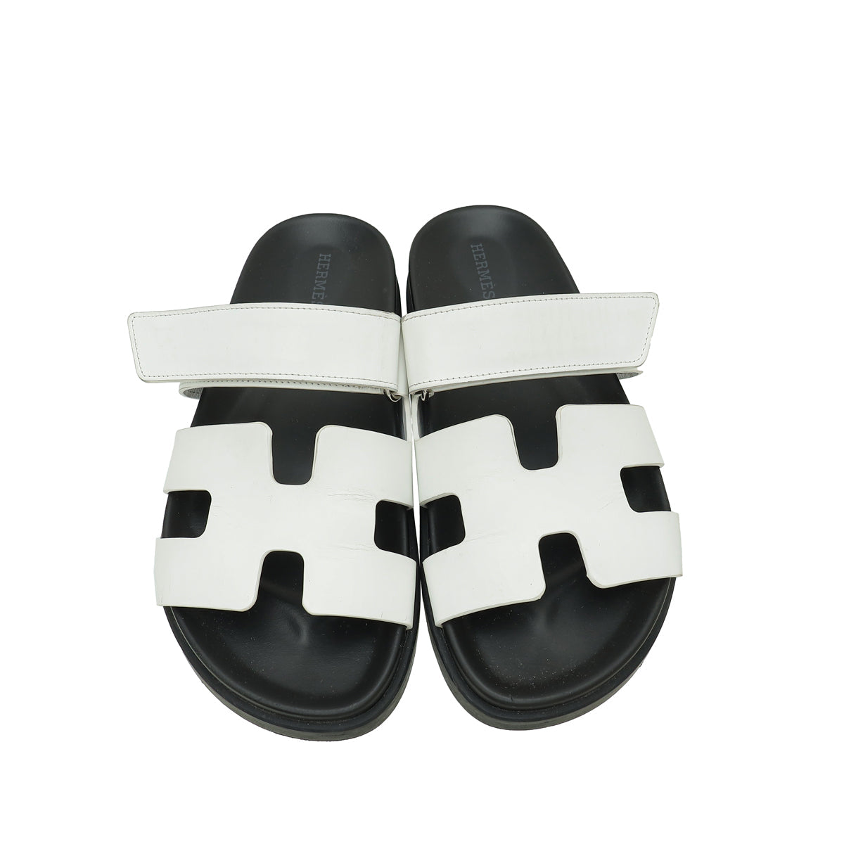 Hermes Blanc Chypre Sandals 37