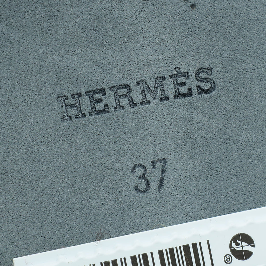 Hermes Denim Oran Sandal 37