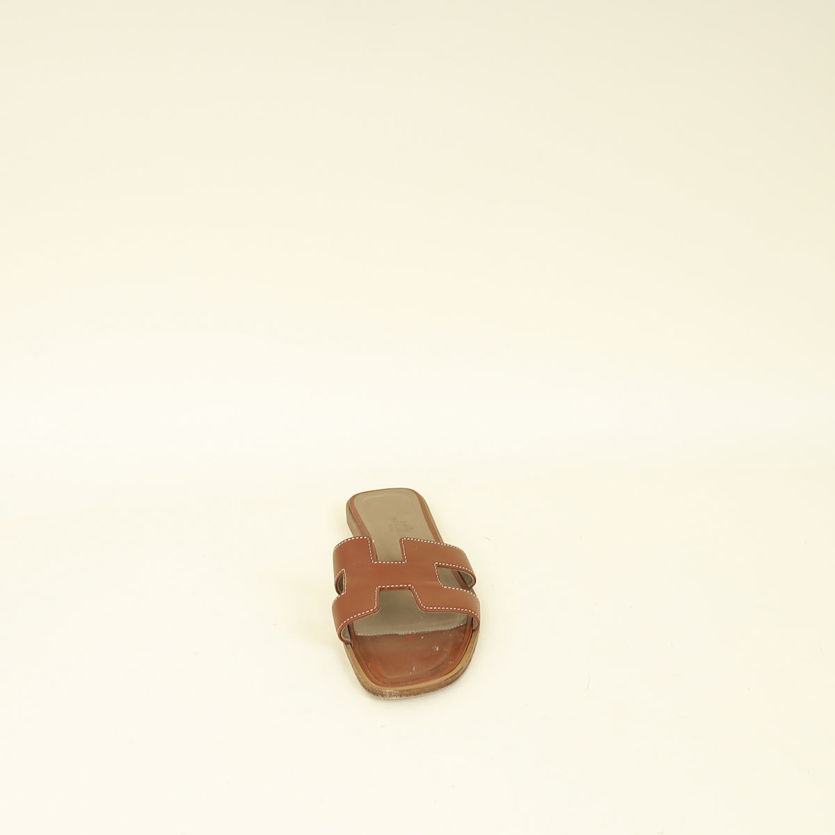 Hermes Gold Oran Sandal 37