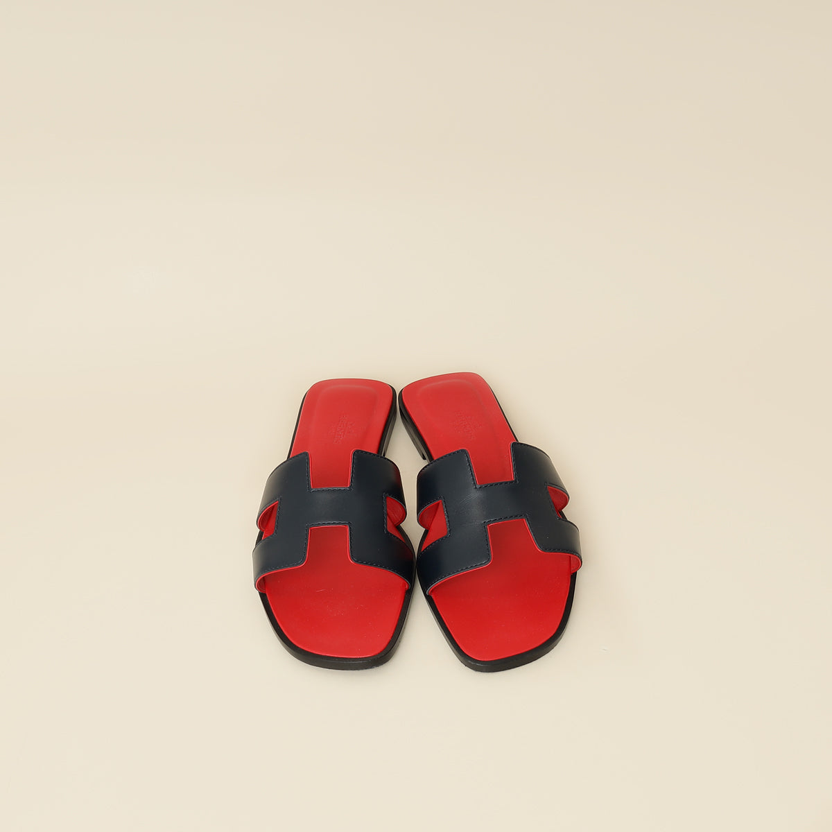 Hermes Bicolor Oran Sandals 37