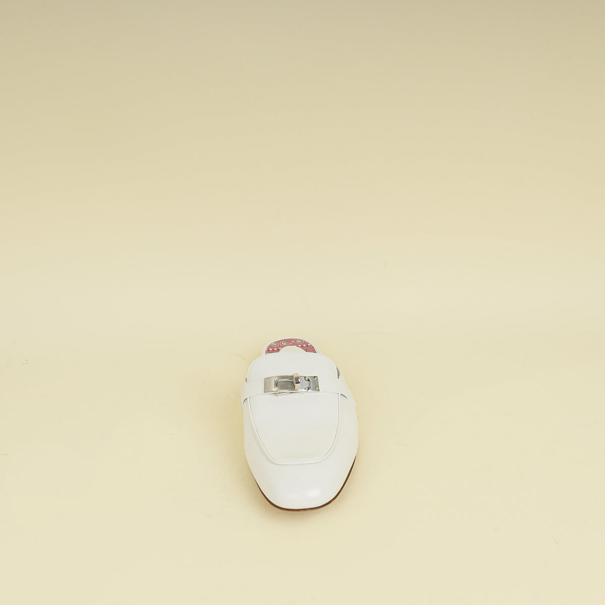 Hermes Blanc OZ Mules 37