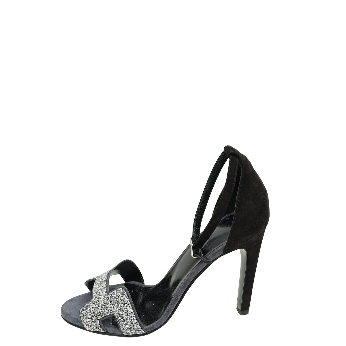 Hermes Bicolor Crystal Detail Premiere 105 Sandal 37