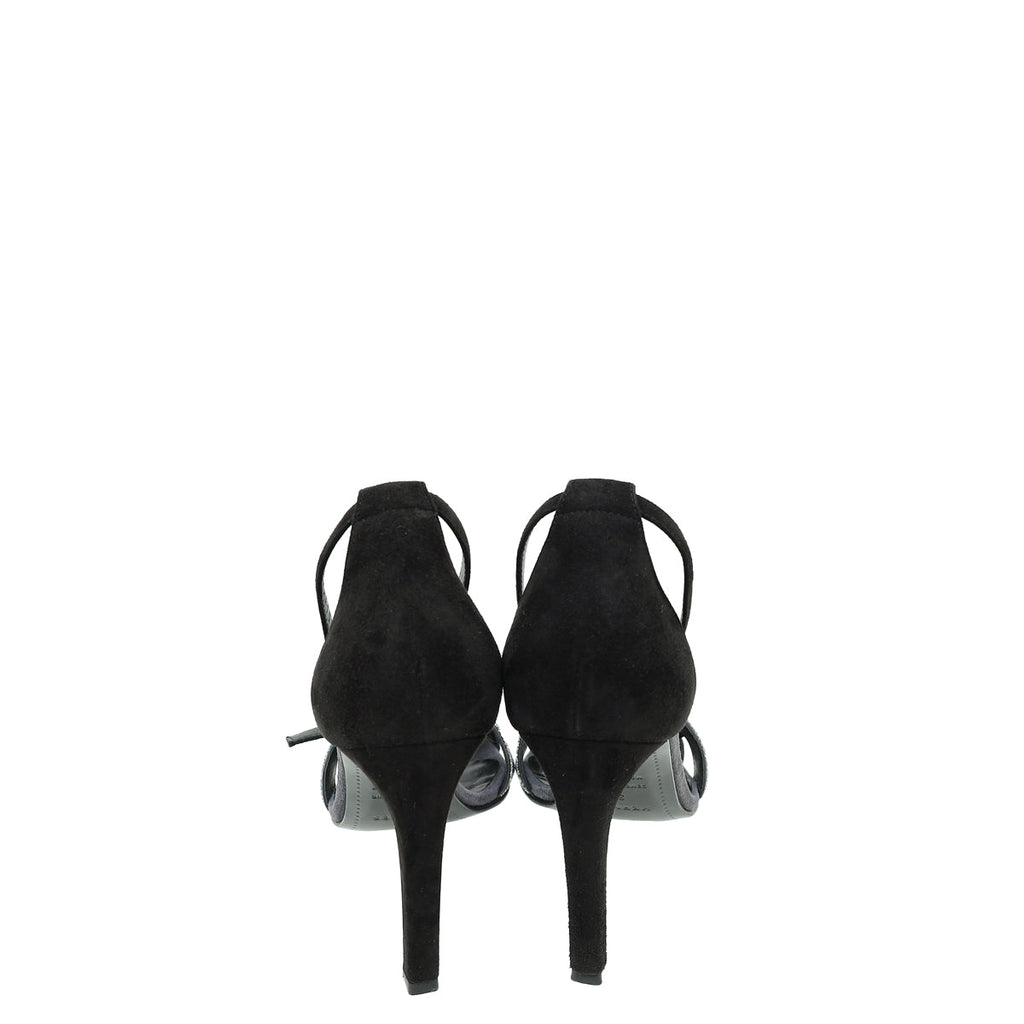 Hermes Bicolor Crystal Detail Premiere 105 Sandal 37
