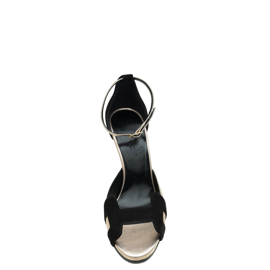 Hermes Bicolor Premiere 105 Sandal 37
