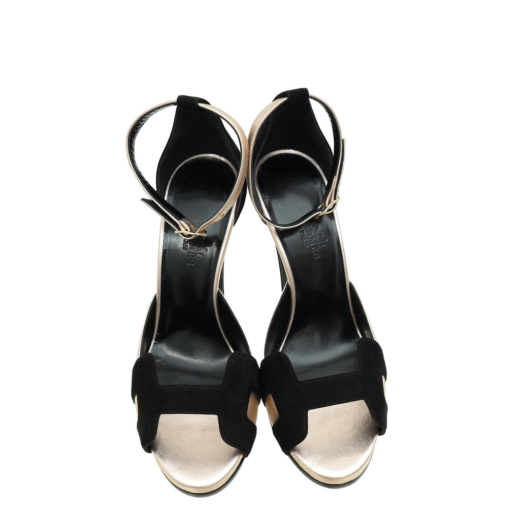 Hermes Bicolor Premiere 105 Sandal 37