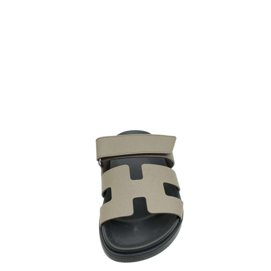 Hermes Etain Chypre Sandals 37