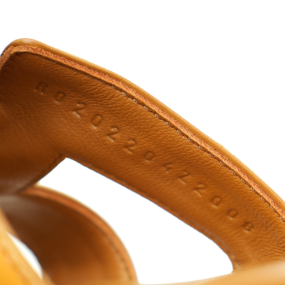 Hermes Cognac Ostrich Oran Sandal 37