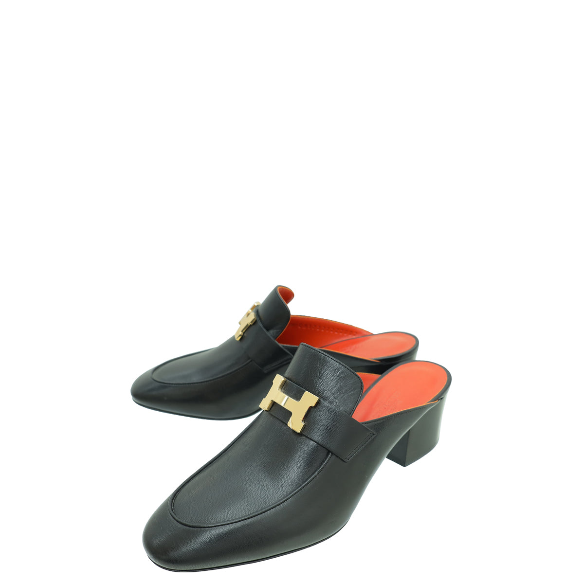 Hermes Black Paradis Mule 37