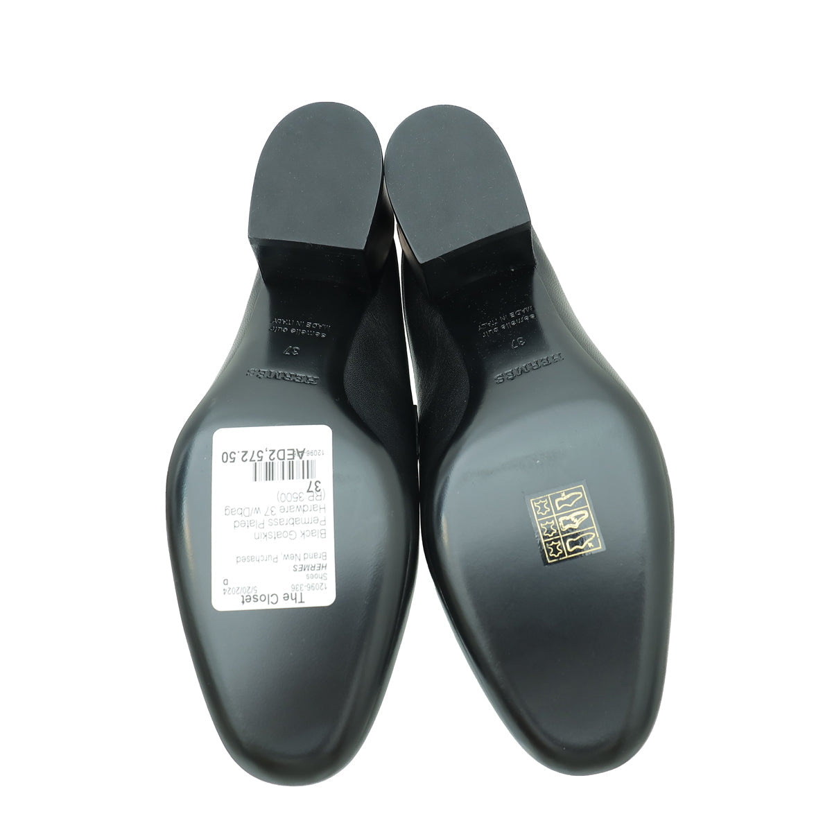 Hermes Black Paradis Mule 37