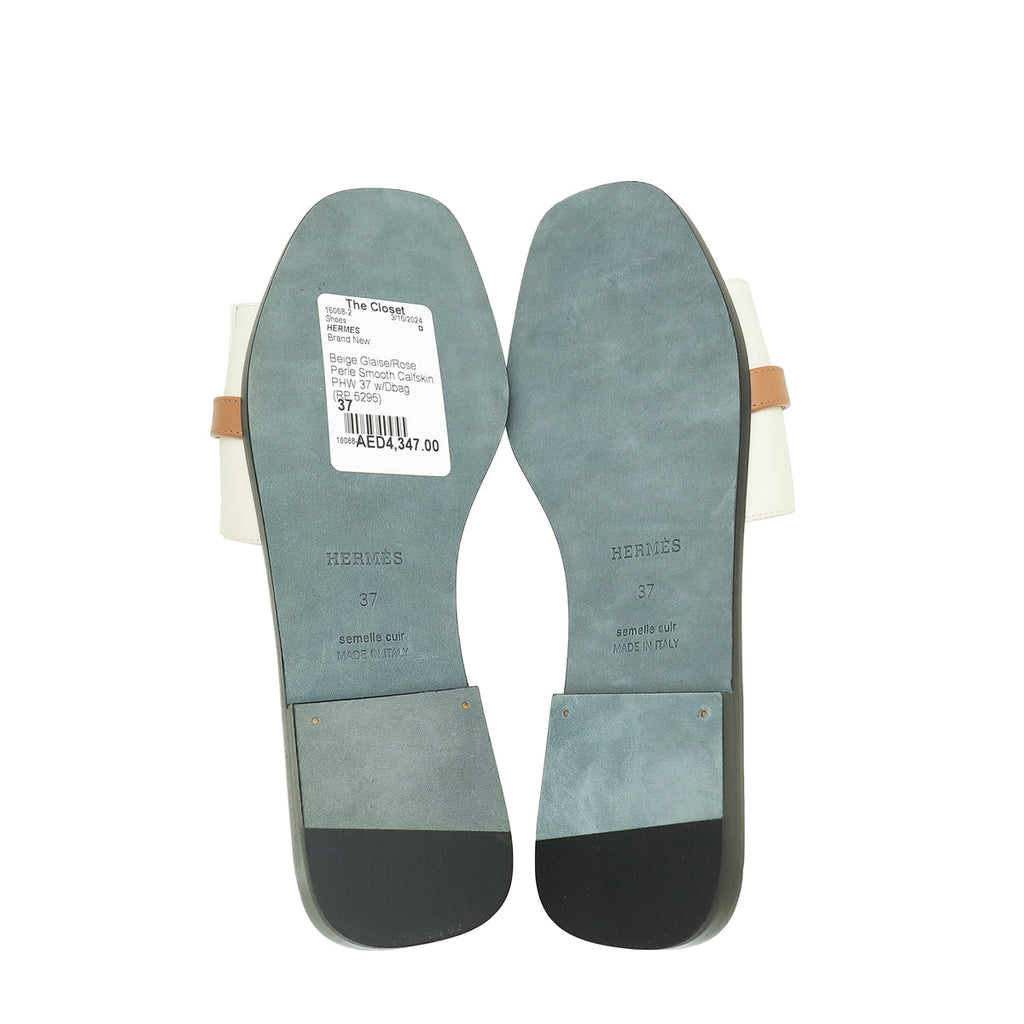 Hermes Bicolor Giulia Sandal 37