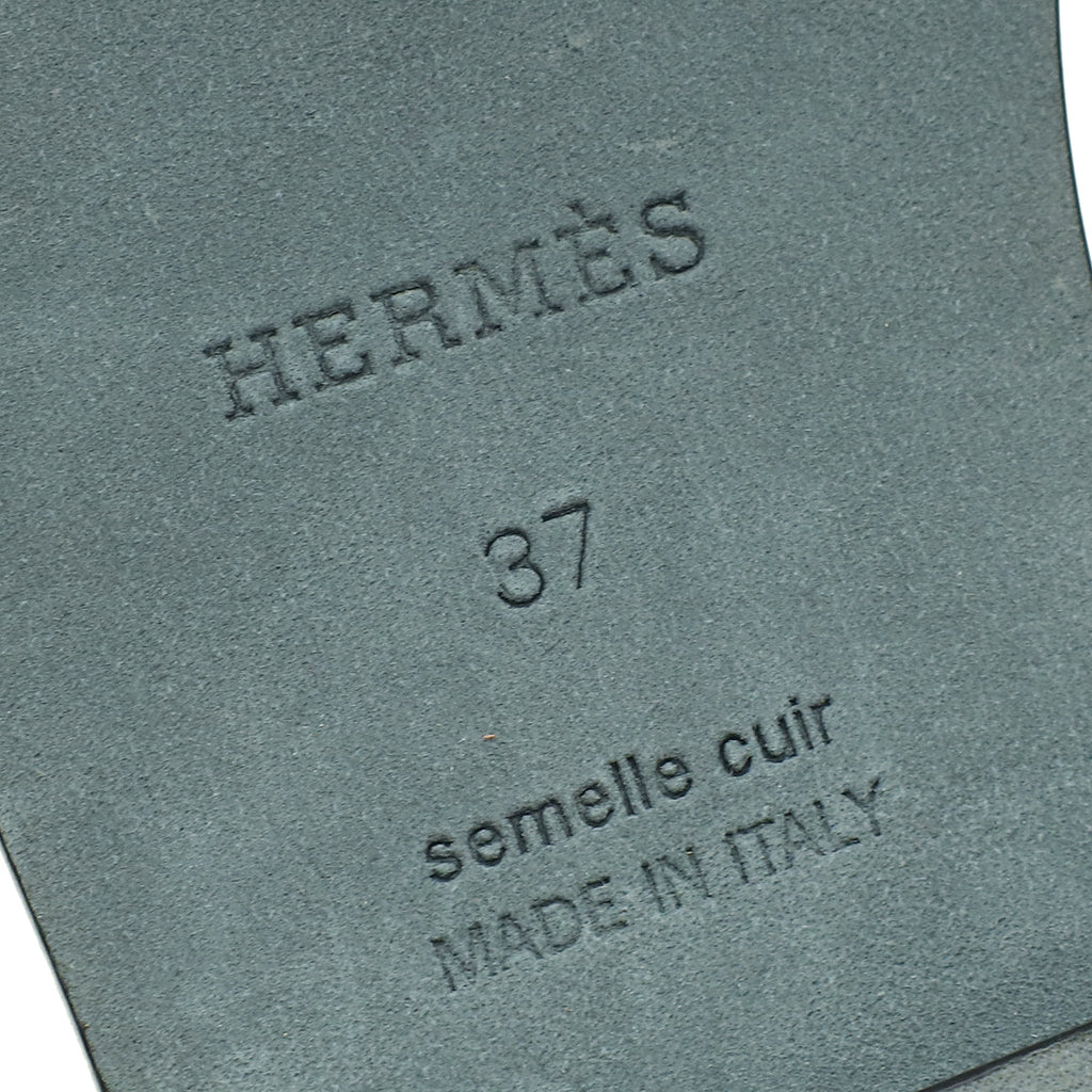Hermes Bicolor Giulia Sandal 37