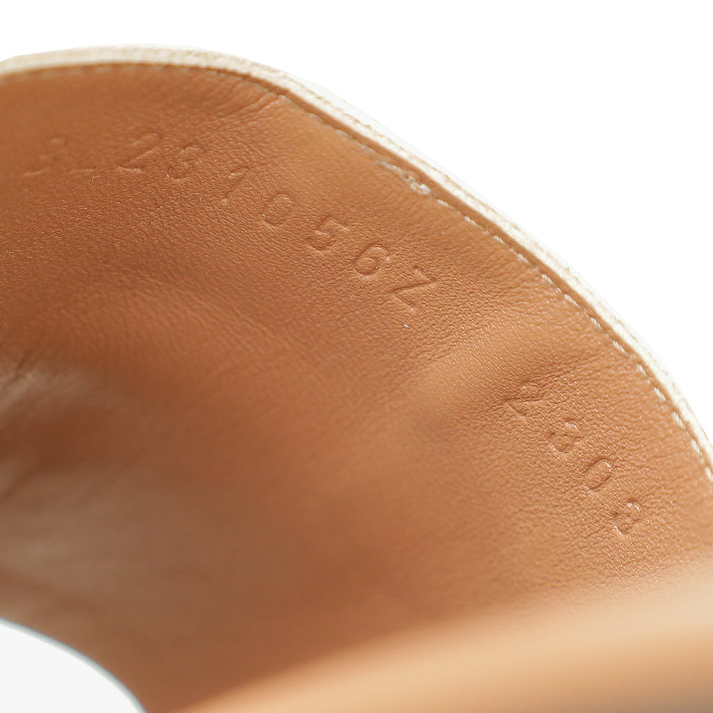 Hermes Bicolor Giulia Sandal 37