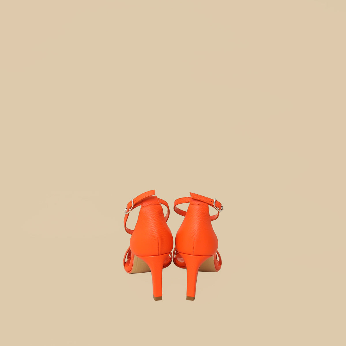 Hermes Orange Poppy Premiere 70 Sandal 37