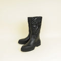 Hermes Noir Fuji Quilted Boot 37